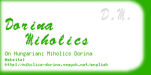 dorina miholics business card